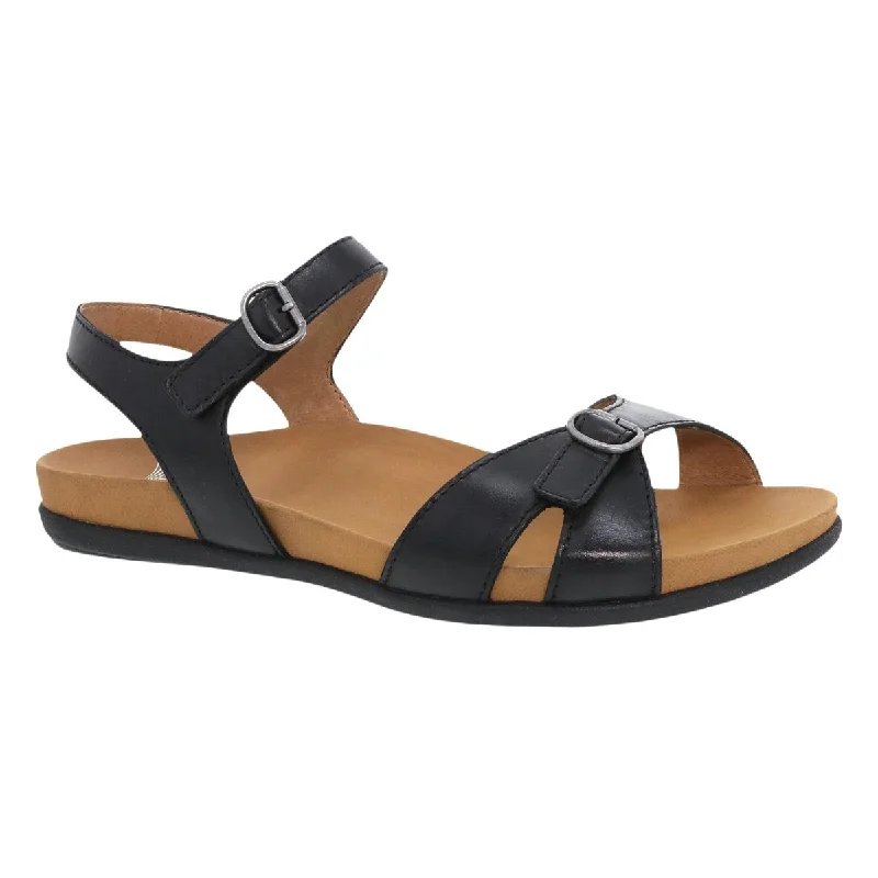 Affordable flip-flops for beach-Dansko Women's Judith Black Calf