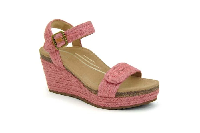 Elegant mule heels for women-Womens Aetrex Sydney in Raspberry Jute