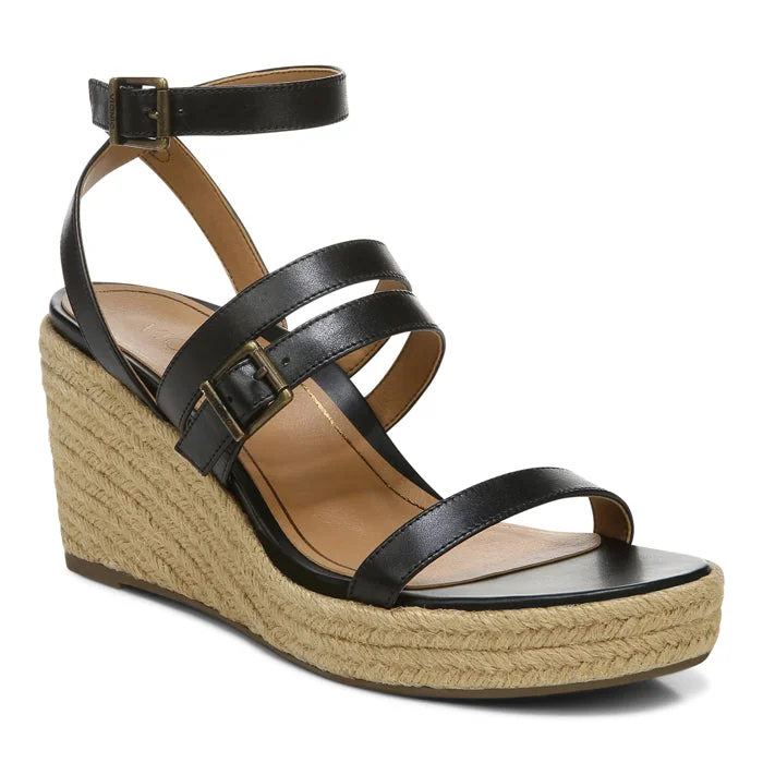 Casual espadrille wedges-Womens Vionic Sabina Black