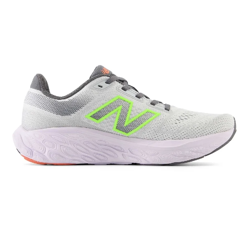 Trendy leather sandals for women-New Balance Women's W880F14 Grey/Lime