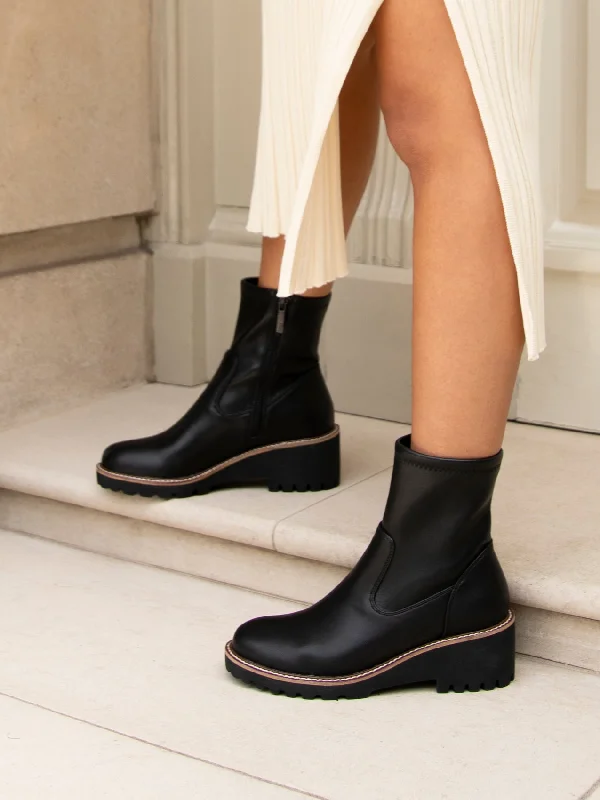 Luxury suede ankle boots-TRISH