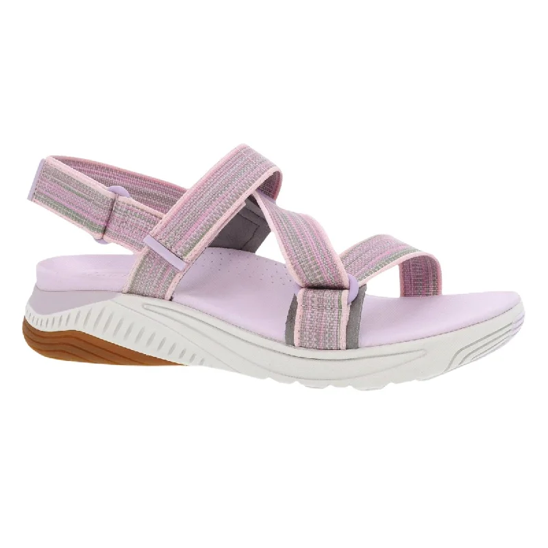 Designer espadrilles for summer-Dansko Women's Rayna Lilac Multi Webbing