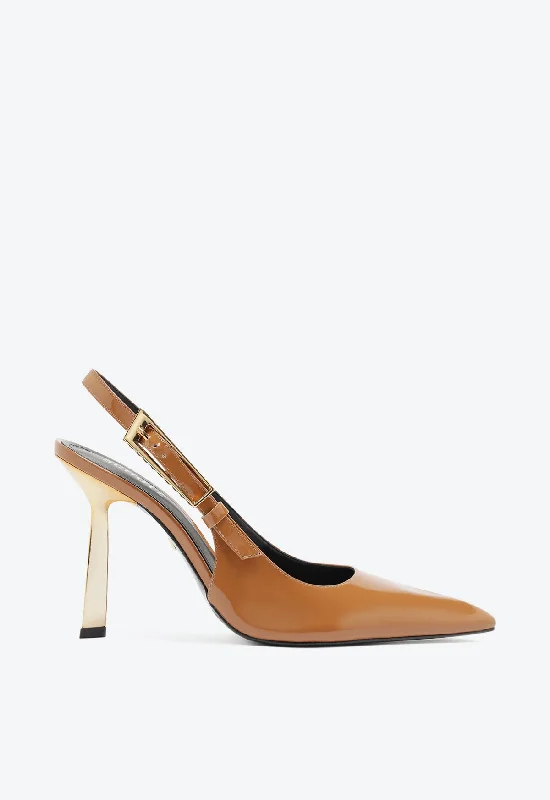 Elegant metallic heels for evening-Ciara Patent Leather Pump