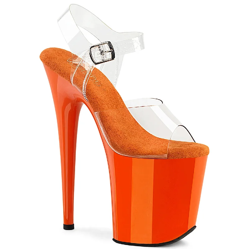 Designer flat sandals on discount-FLAMINGO-808 Orange Platform Sandals