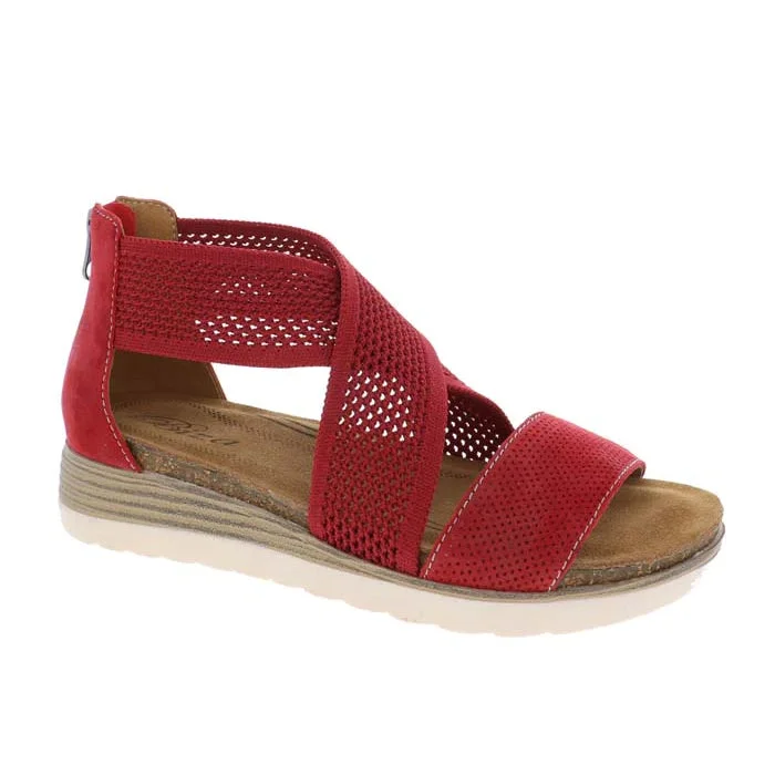 Affordable wedge heels for women-Womens Biza Bree in Red