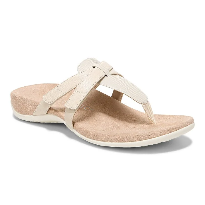 Affordable ankle strap sandals-Womens Vionic Karley in Cream