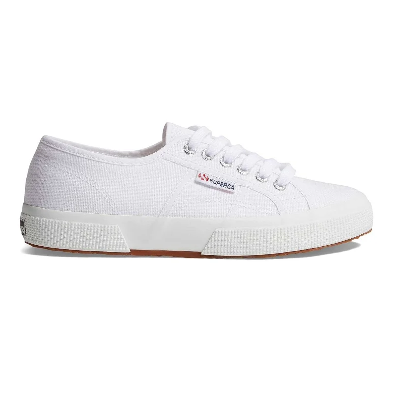 Chic ankle boots with zipper-Superga Women's 2750 White Canvas