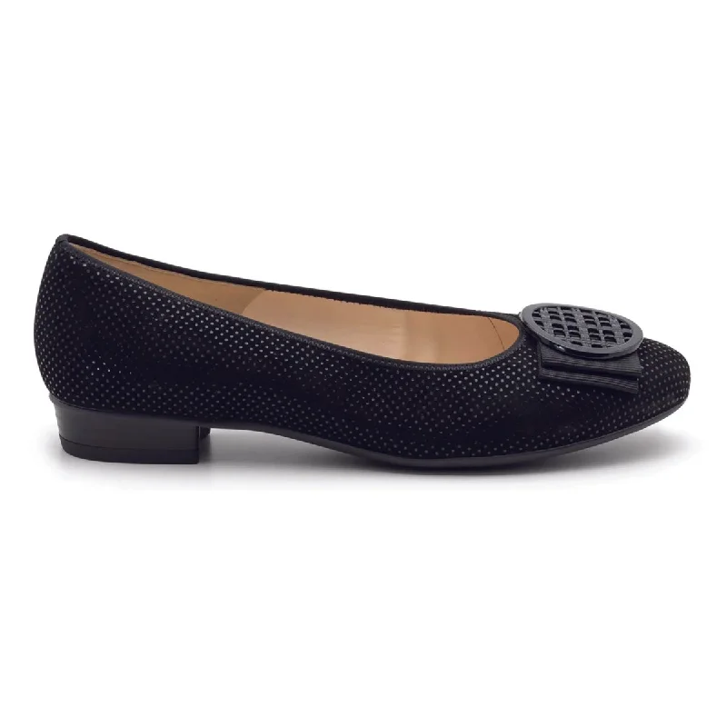 Casual loafers for office wear-Ara Women's Bambi Black Puntikid