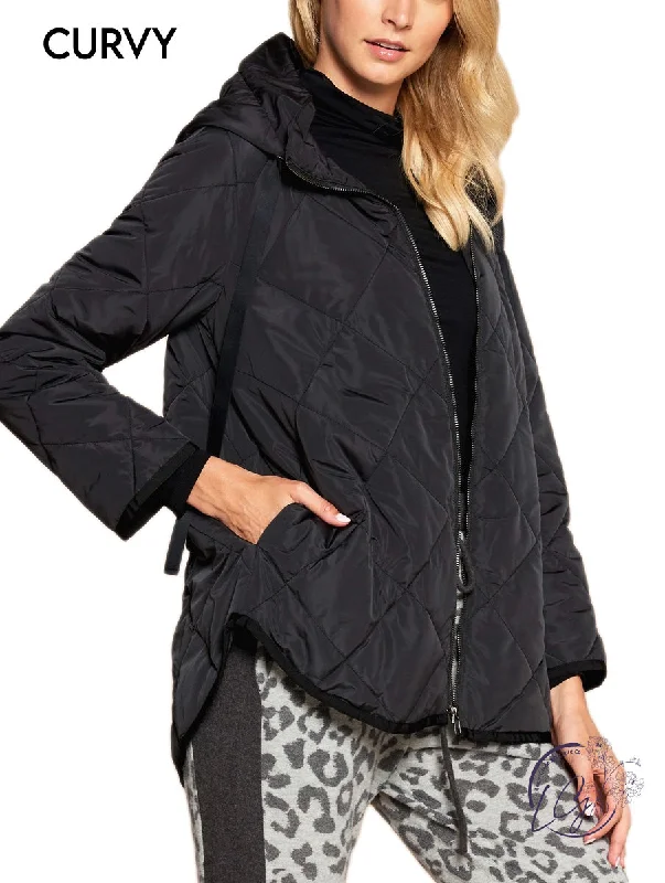 Affordable boho jackets for fall-Curvy Running Out Of Excuses Hoodie Jacket