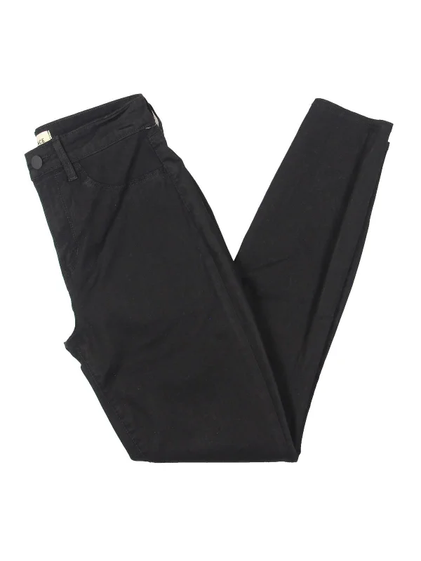 Casual linen pants for women-Margot Womens High Rise Crop Skinny Pants