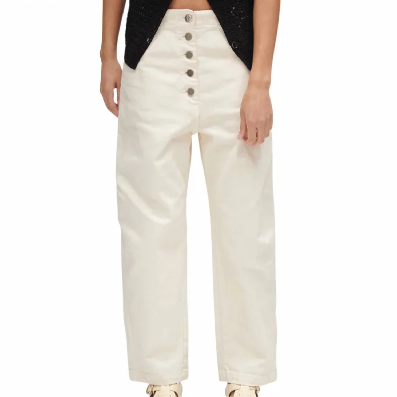 Designer jumpsuits under 100-Elkin Pant In Dirty White