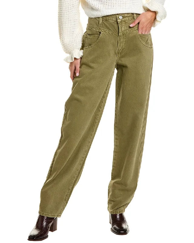 Chic tailored pants for work-FRAME Denim 90s Utility Washed Summer Sage Loose Jean