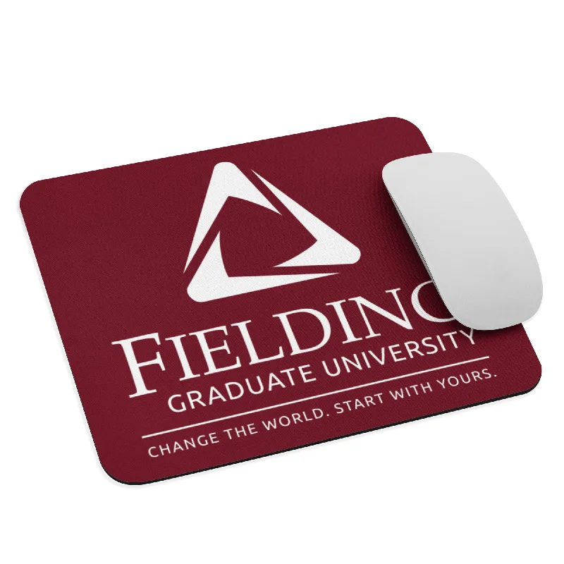 Soft velvet tops for evening-Mouse Pad - Merlot | Fielding Logo