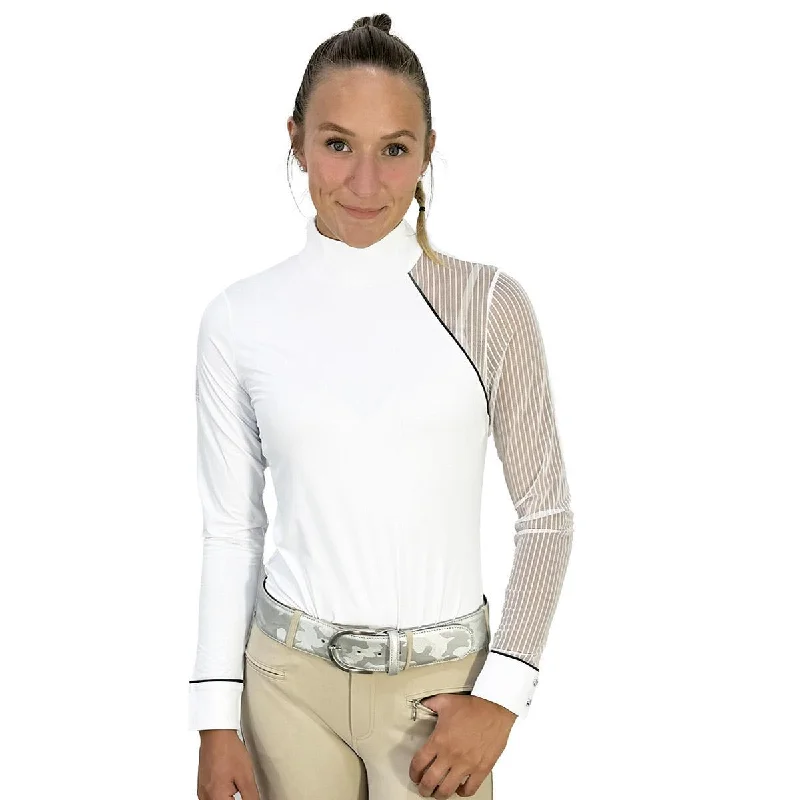 Stylish crop tops for summer-AP Hassinger Ladies Astra Long Sleeve Show Shirts