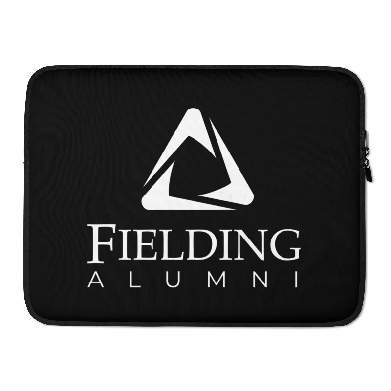 Affordable maxi dresses for weddings-Laptop Sleeve - Black | Alumni Logo