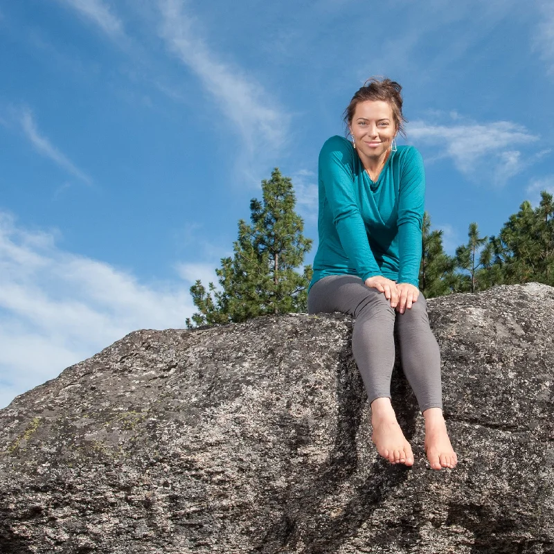 Bold animal print tops-Merino Wool Simple Tights ~ Long Underwear