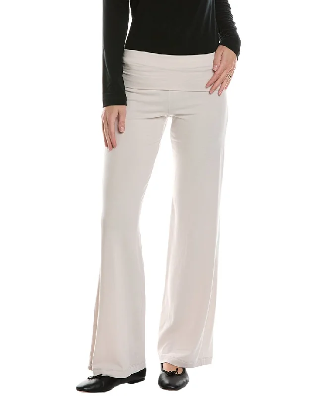 Soft velvet tops for evening-James Perse Wide Leg Lounge Pant