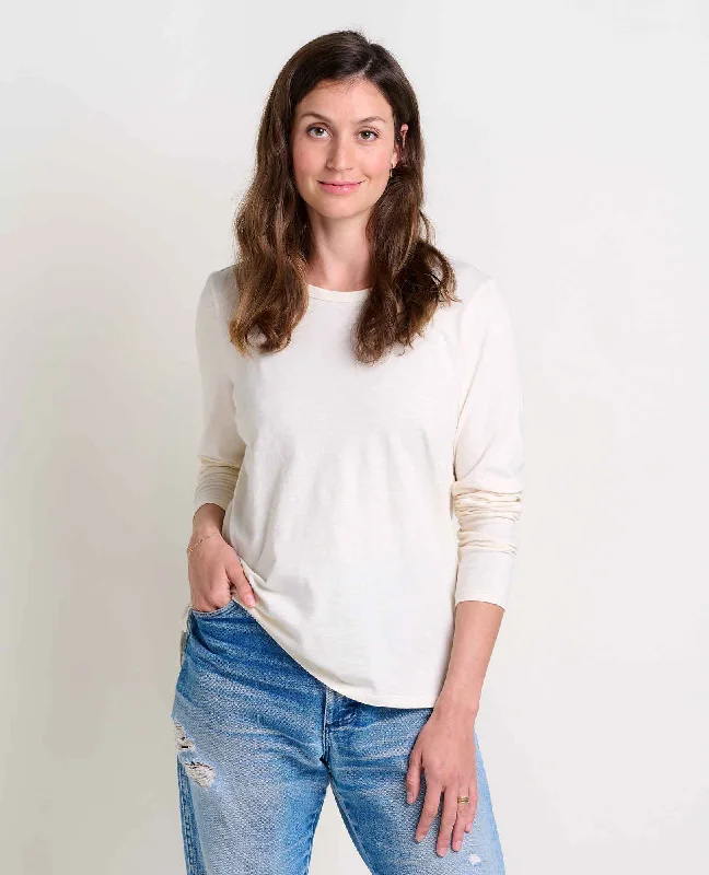 Affordable denim overalls for women-Women's Primo Long Sleeve Crew