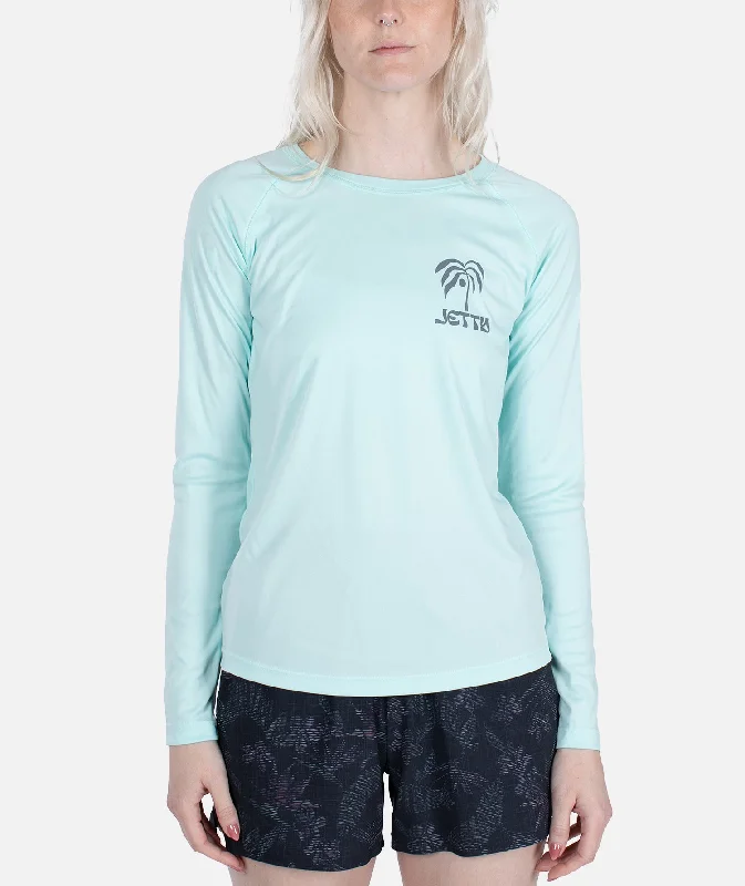 Chic blouses for casual Fridays-Coco LS UV Shirt - Mint