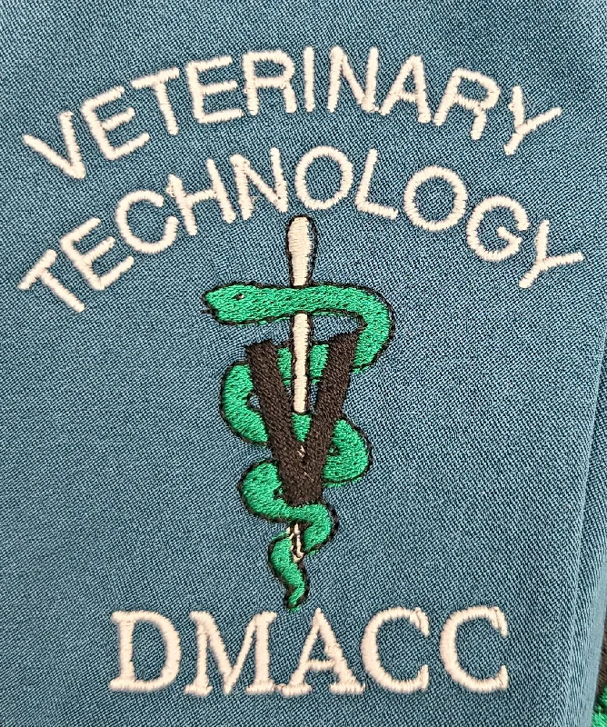 Vintage denim shirts for women-DMACC Vet Tech Logo for Jackets