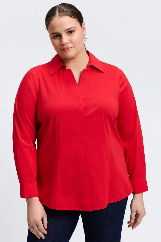 Trendy oversized shirts for women-Taylor Plus Stretch No Iron Long Sleeve Shirt