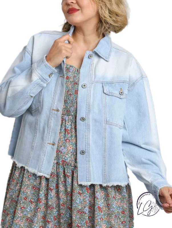 Chic midi skirts for office-Curvy Day Dreaming Denim Jacket