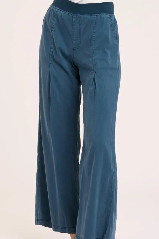 Vintage leather pants for women-Elisabet Trouser In Sea Port