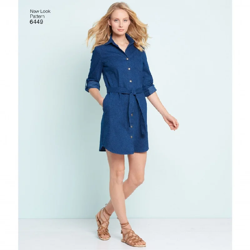 Casual ripped jeans for women-New Look Dress N6449