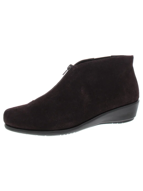 dark brown suede