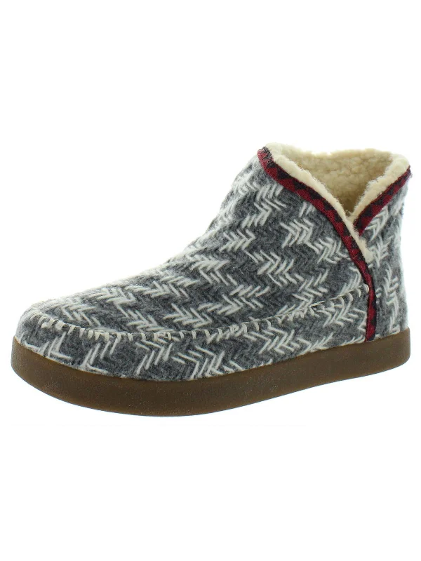 Stylish wedge boots for fall-Nice Bootah Womens Wool Blend Slip On Winter Boots