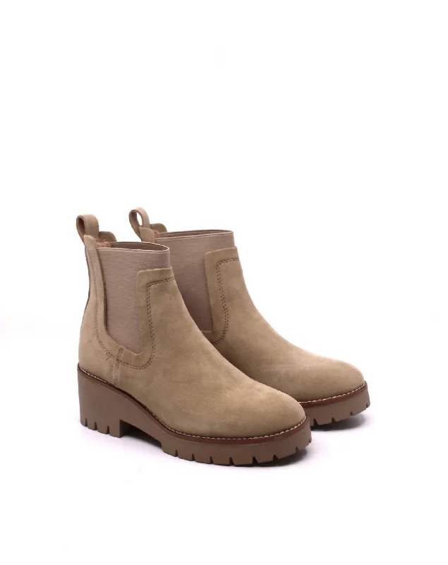 Designer flat boots for winter-Women's Dyme Booties In Sand