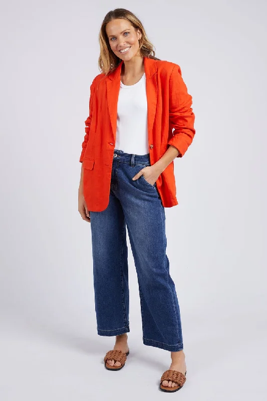 Trendy bomber jackets for fall-Elm Millie Blazer Tangello