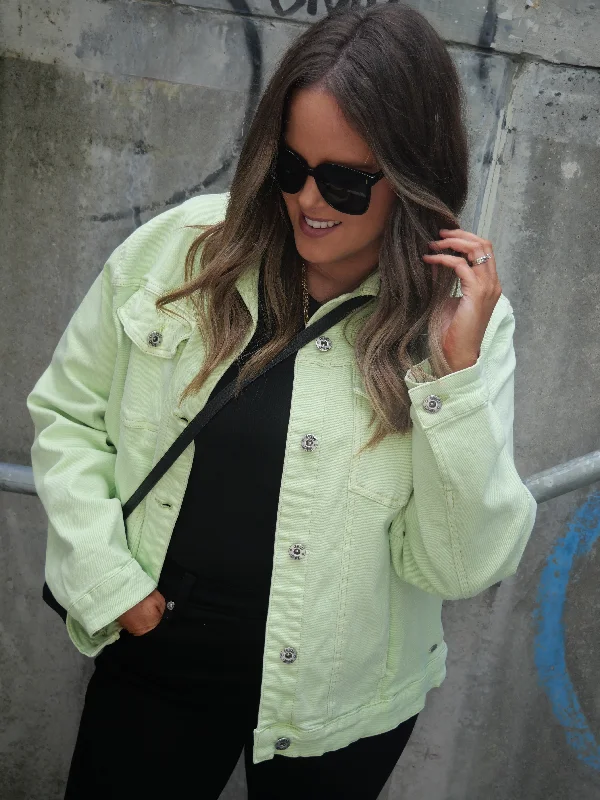 Affordable boho pants for women-Elm Tilly Jacket Keylime