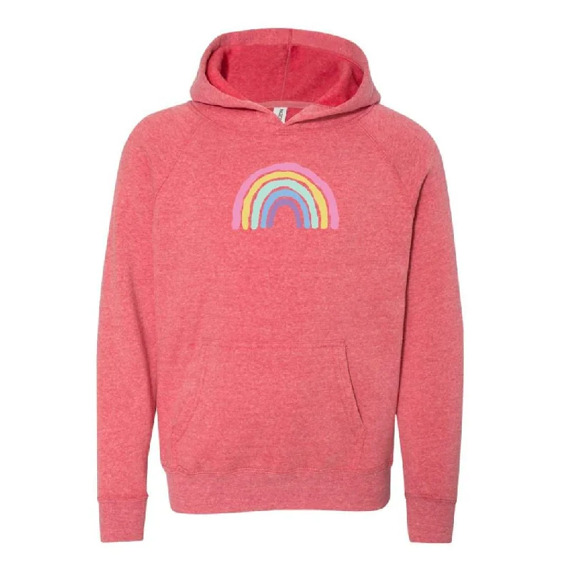 Trendy cargo skirts for women-Rainbow Hooded Sweatshirt