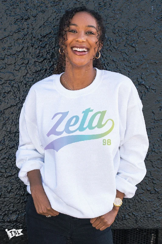 Luxury cashmere sweaters for women-Zeta Tau Alpha Fenway Crewneck