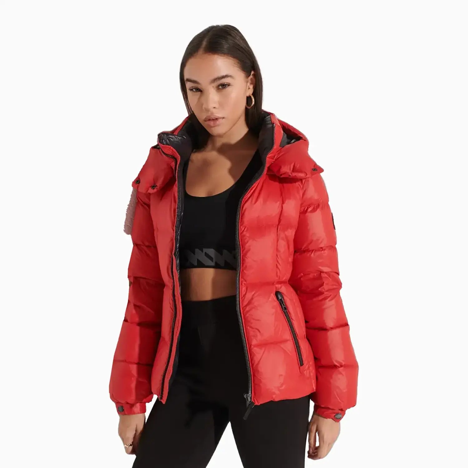 Chic wrap dresses for work-Women's Mountain Hooded Down Puffer Jacket