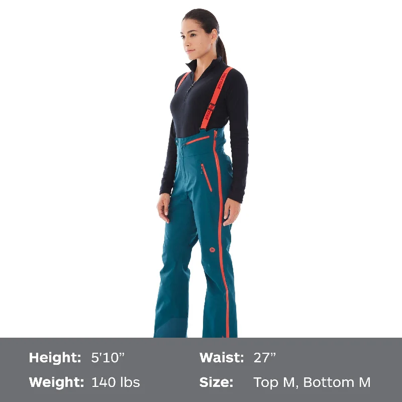 Chic tailored pants for work-Women's Spire Bib Snow Pants