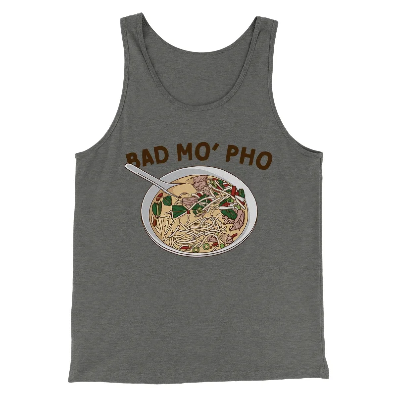 Trendy cargo skirts for women-Bad Mo Pho Funny Men/Unisex Tank Top