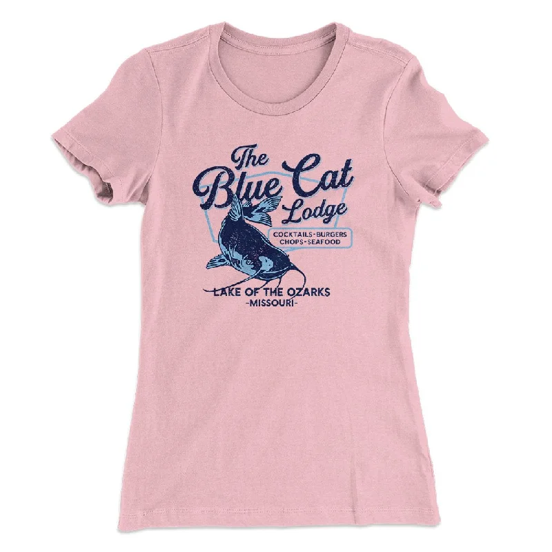 Luxury cashmere sweaters for women-Blue Cat Lodge Women's T-Shirt