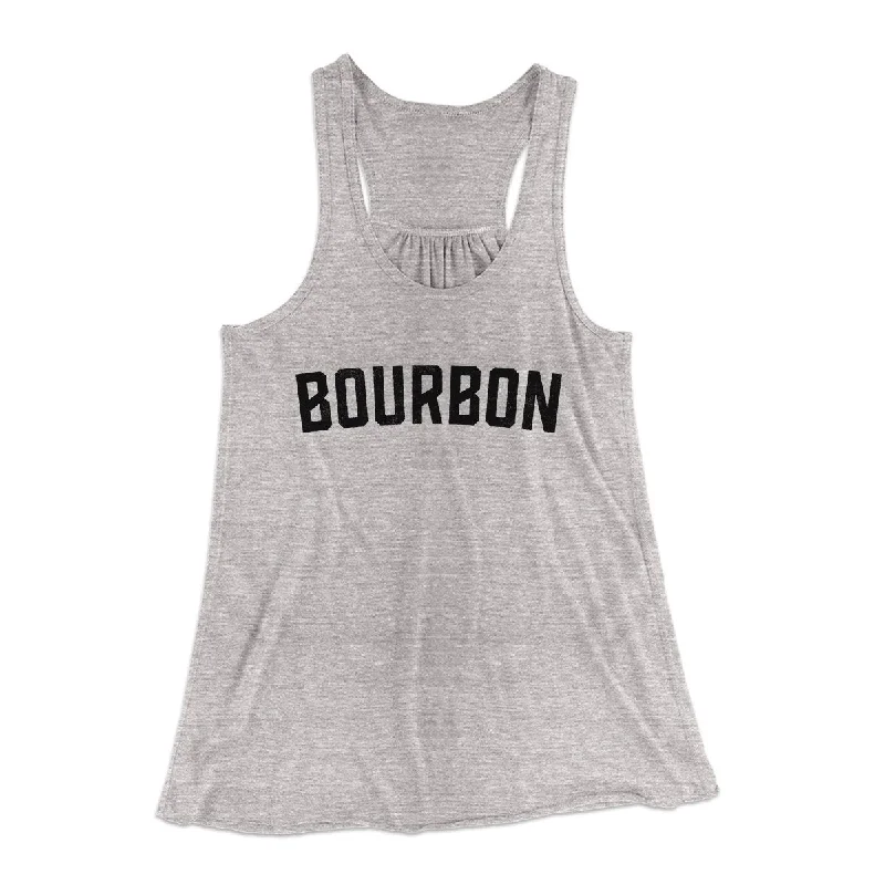 Trendy athleisure wear for women-Bourbon Women's Flowey Tank Top