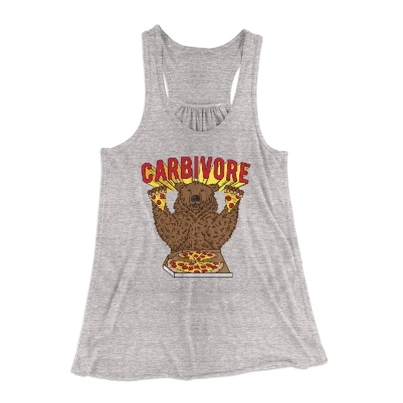 Designer jumpsuits under 100-Carbivore Funny Women's Flowey Tank Top