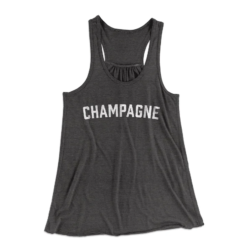 Comfortable leggings for workouts-Champagne Women's Flowey Tank Top