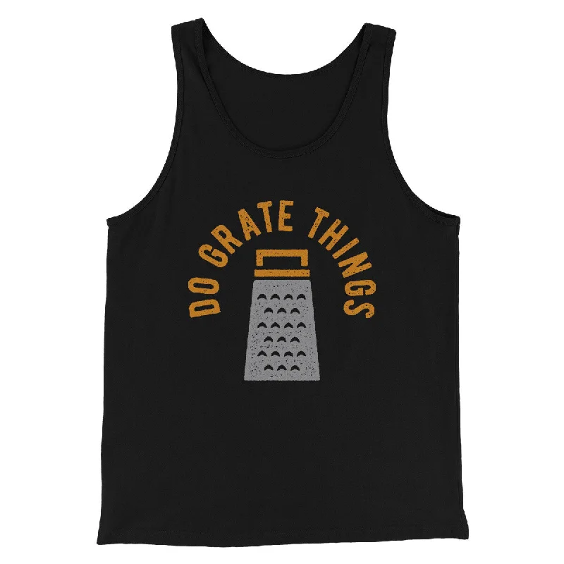 Stylish high-low dresses-Do Grate Things Men/Unisex Tank Top