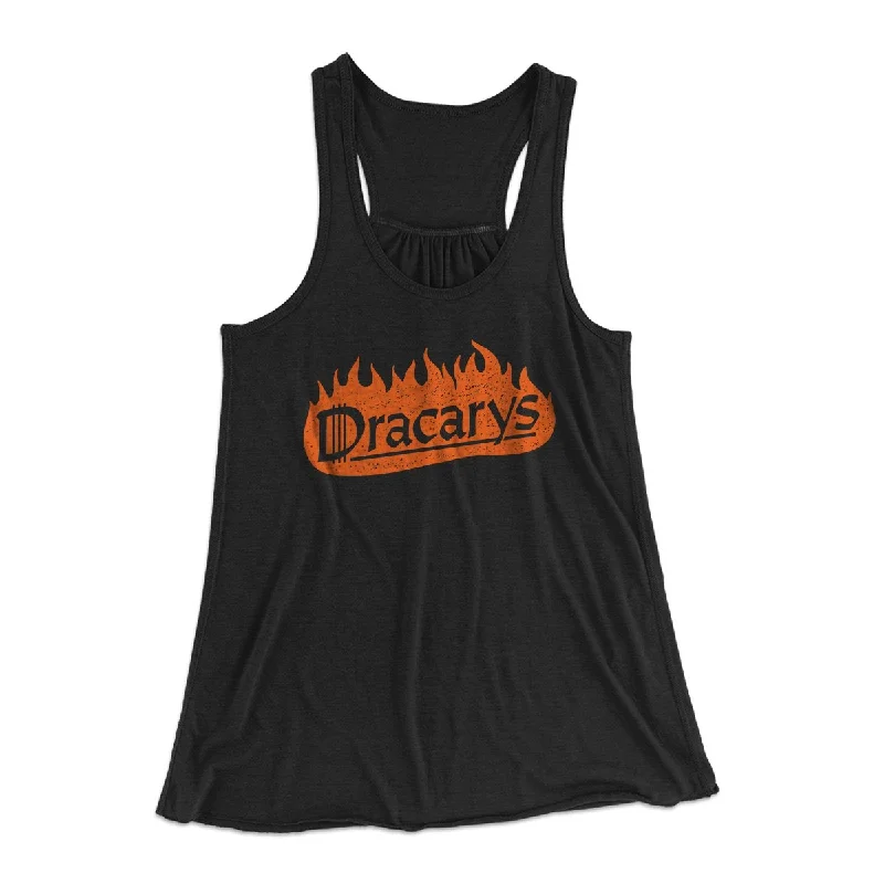 Elegant satin tops for women-Dracarys Women's Flowey Tank Top