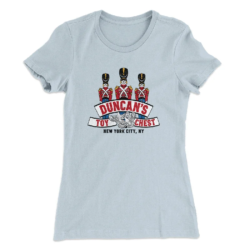 Luxury cocktail dresses with pearls-Duncan’s Toy Chest Women's T-Shirt