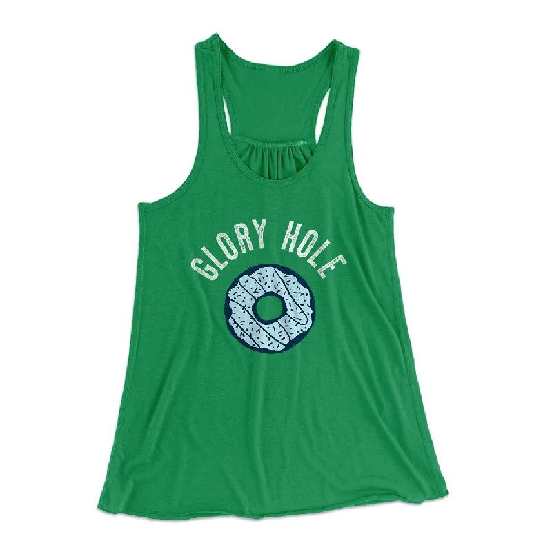 Luxury cocktail dresses with pearls-Glory Hole Women's Flowey Tank Top