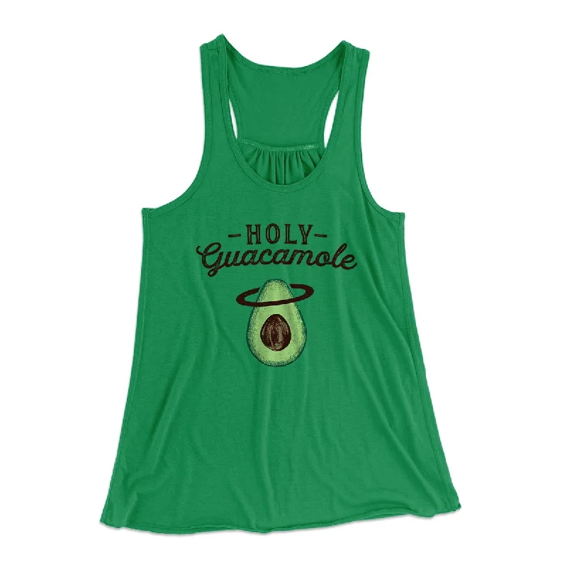 Chic wrap dresses for work-Holy Guacamole Women's Flowey Tank Top