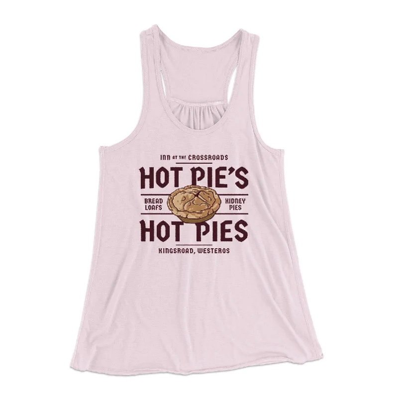 Chic blouses for casual Fridays-Hot Pie's Hot Pies Women's Flowey Tank Top