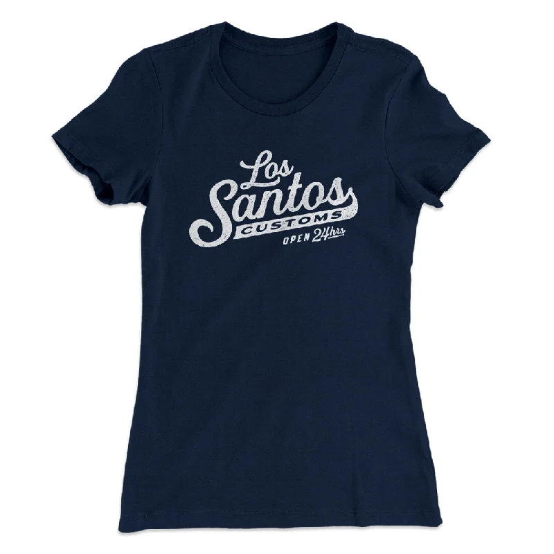 Chic leather skirts for fall-Los Santos Customs Women's T-Shirt