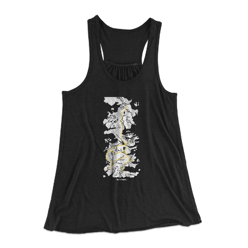 Luxury knit sweaters for women-Map of Westeros Women's Flowey Tank Top